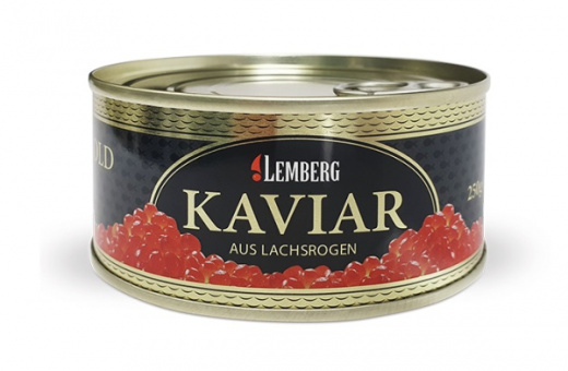 250g Kaviar rot Buckellachskaviar Gorbuscha Lachskaviar Wildfang икра 